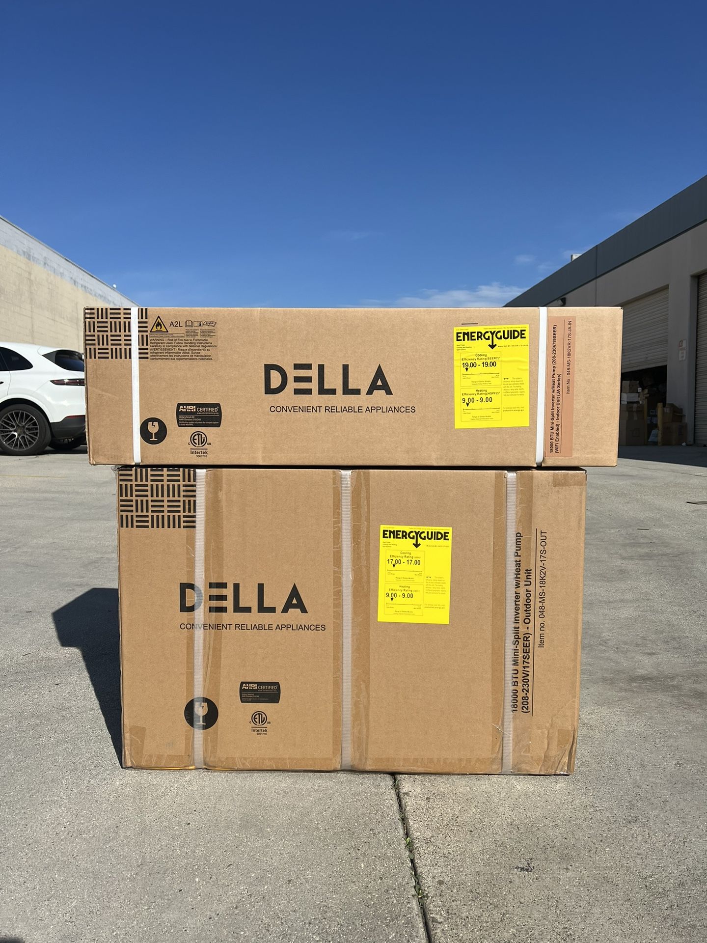 New DELLA 18,000 BTU/ 1.5 Ton Mini Split