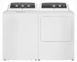 GE Top Load Washer and Front Load Dryer