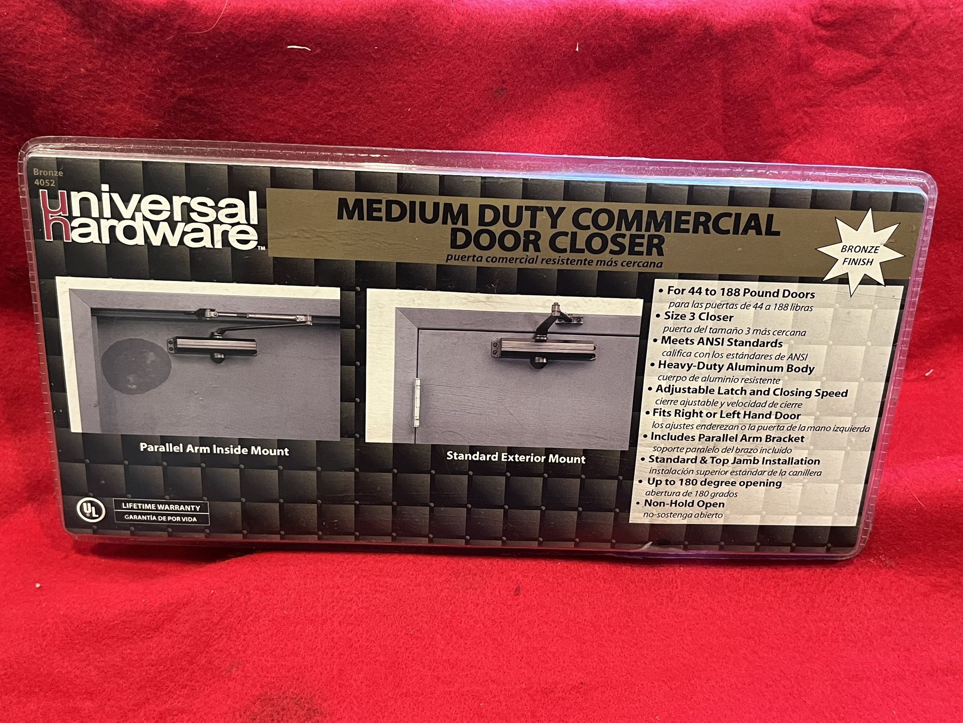 Brand New Universal Hardware Commercial Door Closer