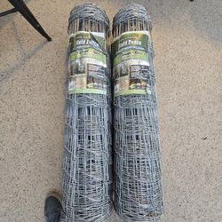 Galvanized field fence