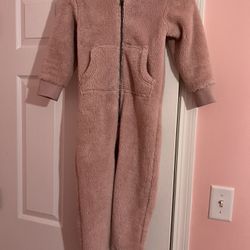 Sherpa Fleece Onesie Bodysuit Girls 4, 5, 6. Hanna Andersson.