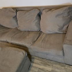 3 Seater Couch With Ottoman