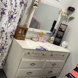 Dresser, Mirror And Side Table