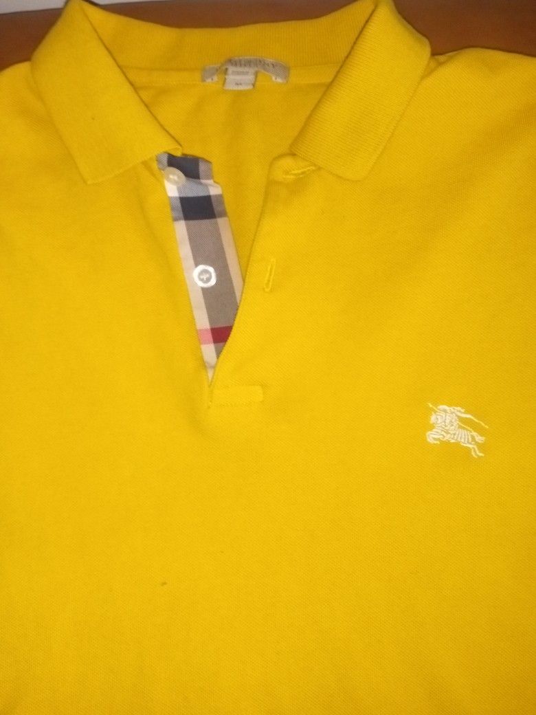 Burberry Polo Shirt / Yellow Size M 