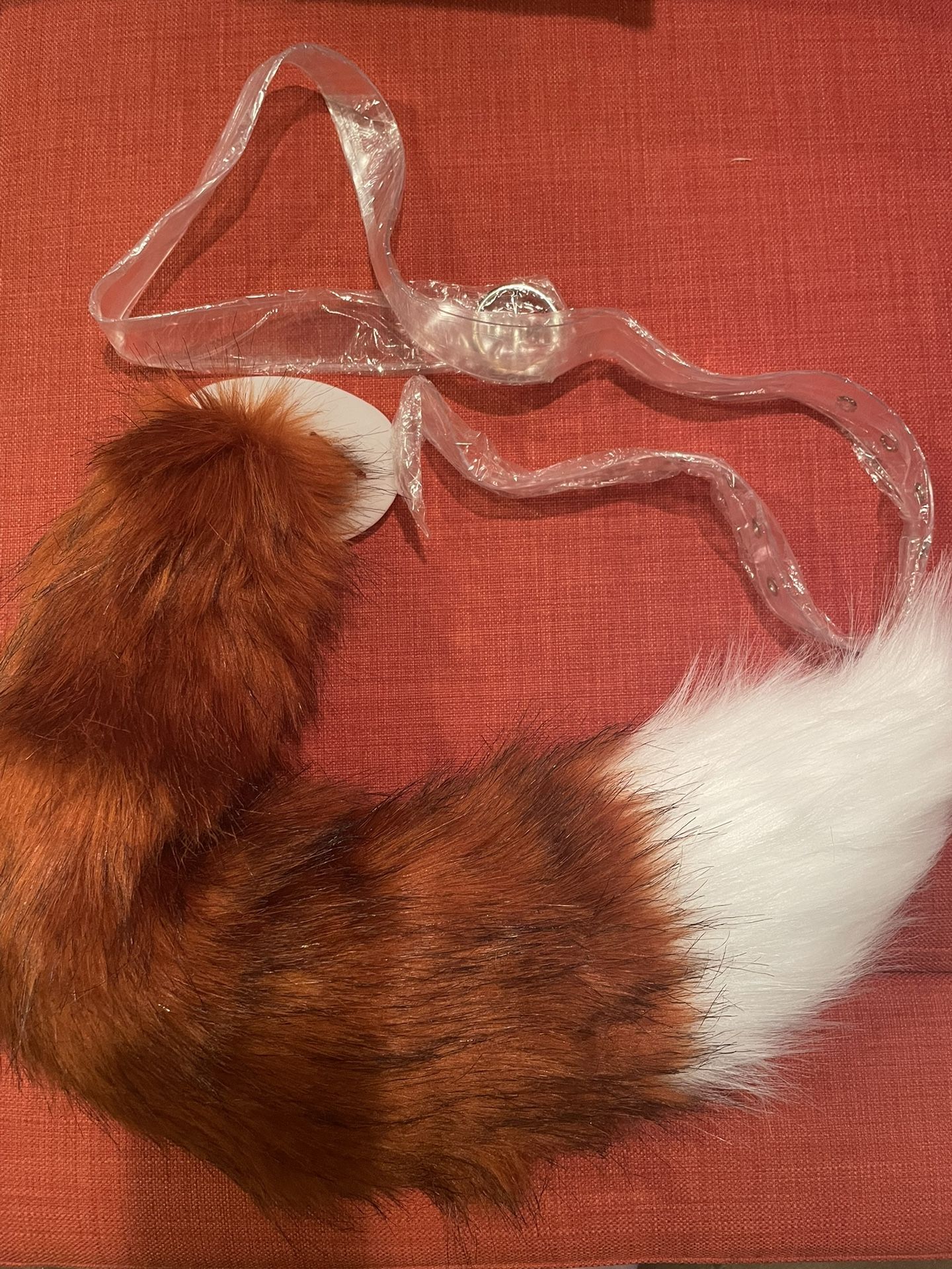 NIB Fox tail w/ plastic belt Adult /Teen Halloween Costume/ Cosplay.