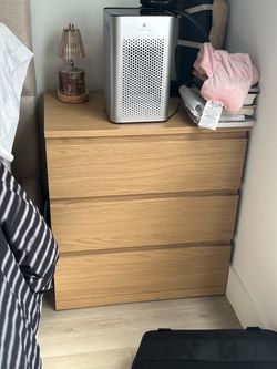 3-drawers night stand - set of 2