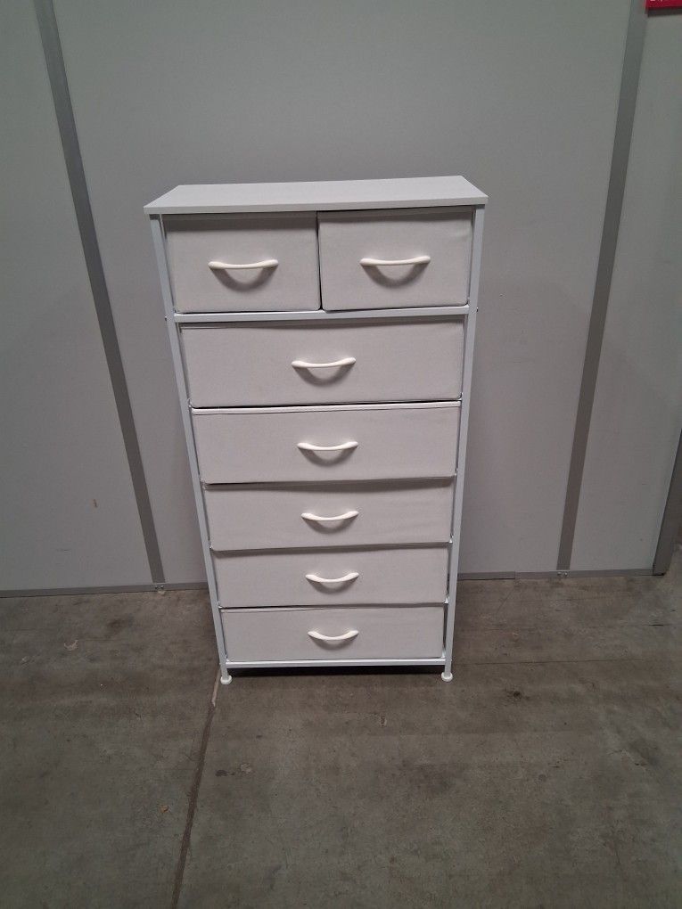 White Storage Tower 7 Drawer