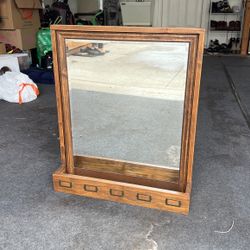 Entry Way Mirror With Shelf 