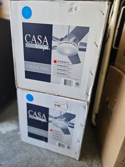 Reduced To $300/ea. O.B.O Casa Vieja Windspun Flush 52" Ceiling Fan.