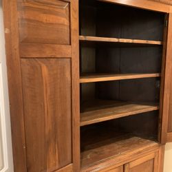 Walnut 3- Corner Hutch