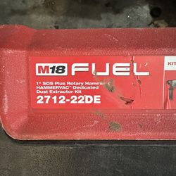 Milwaukee M18 1” Rotary Hammer Drill With Heaps Filter