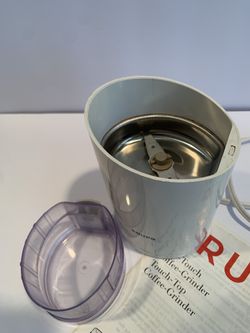 Krups fast-touch coffee grinder, model 203, white, barely used