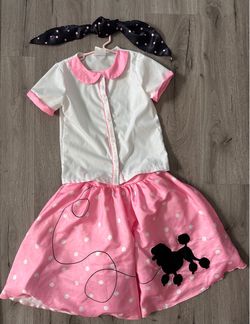 50s Poodle Skirt Costume for 9yo