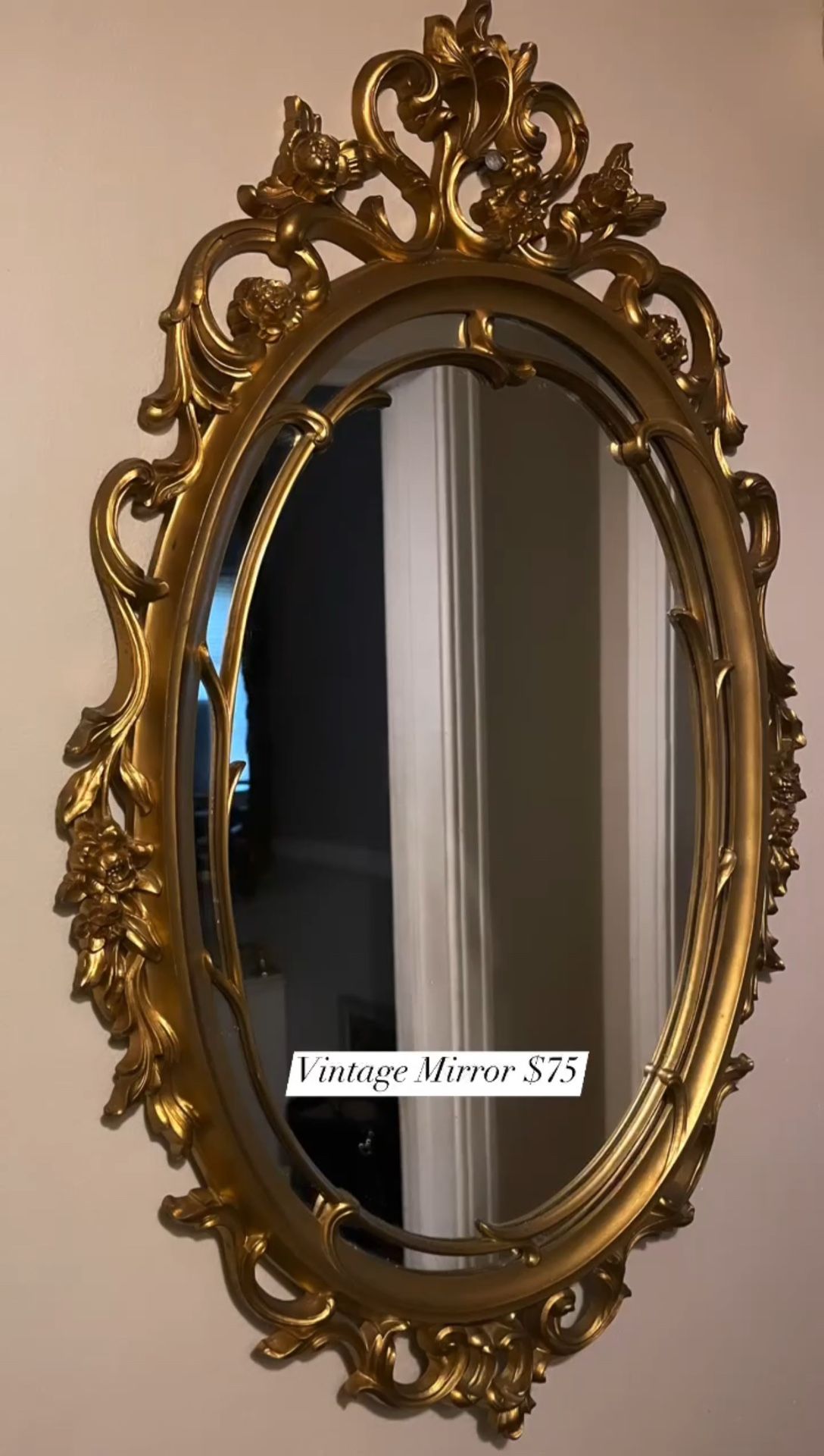 Gold mirror 