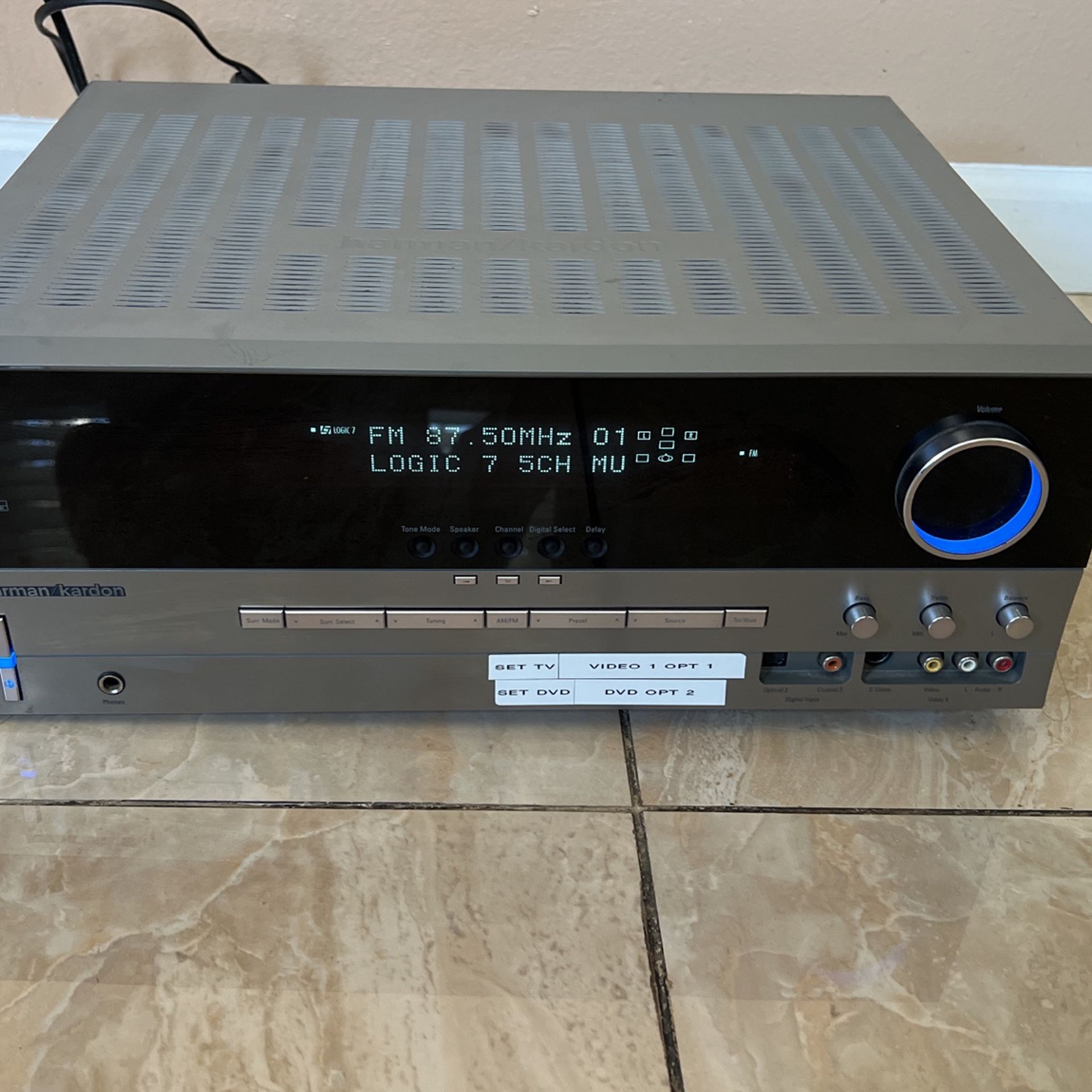 HARMAN KARDON AVR 330 RECEIVER-VGC-REMOTE-55 WATTS X 7-FULLY WORKS