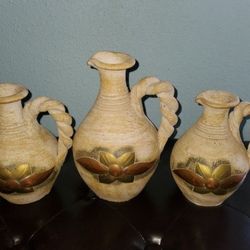 Vintage Terracotta Candleholders 