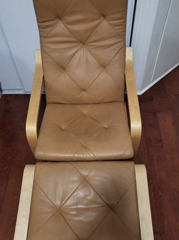 Poang Chair & Foot Stool