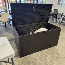 120 Gallon Outdoor Lawn Garden Deck Box Organizer Waterproof Indoor Storage