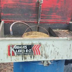 Barrel mounted parts washer