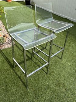 Lucite bar stools