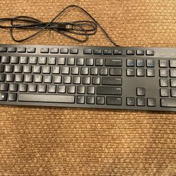 Dell Wired Desktop Keyboard slim KB216 Black Brand New