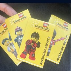 4 Legoland 1-Day Park Hopper Tickets 