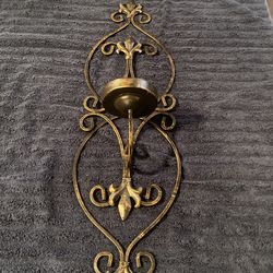 brown candles holder