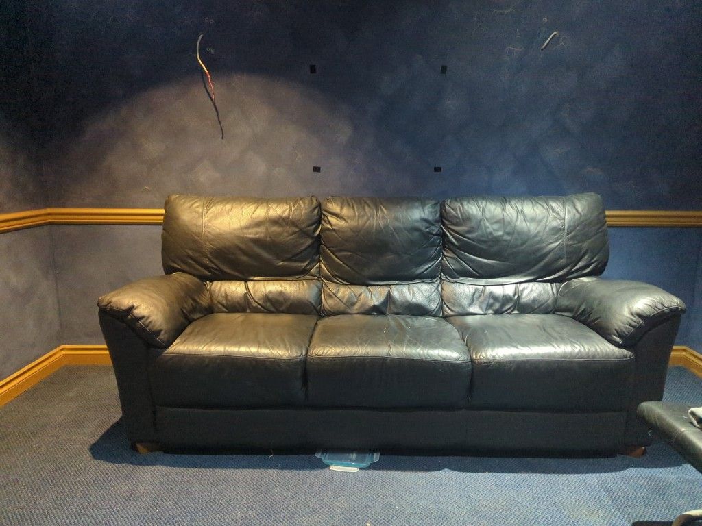Black Leather Couch