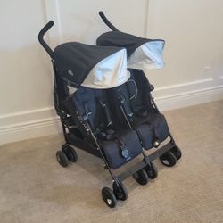 Maclaren Twin Techno Double Stroller (Black)