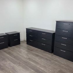 Dresser, chest and 2 nightstands - Cómoda, Gavetero y 2 mesitas de noche