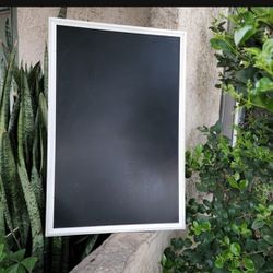 Chalk Board 20 X 30, White Wood Frame