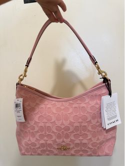 Coach Laurel Pink Denim
