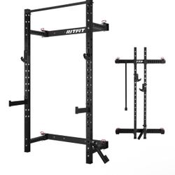Folding Squat Rack W/ Pull-up Bar- RITFIT