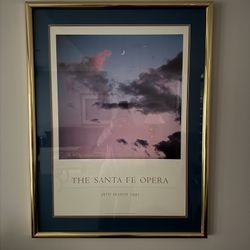 1991 Santa Fe Opera Poster, Framed & Matted