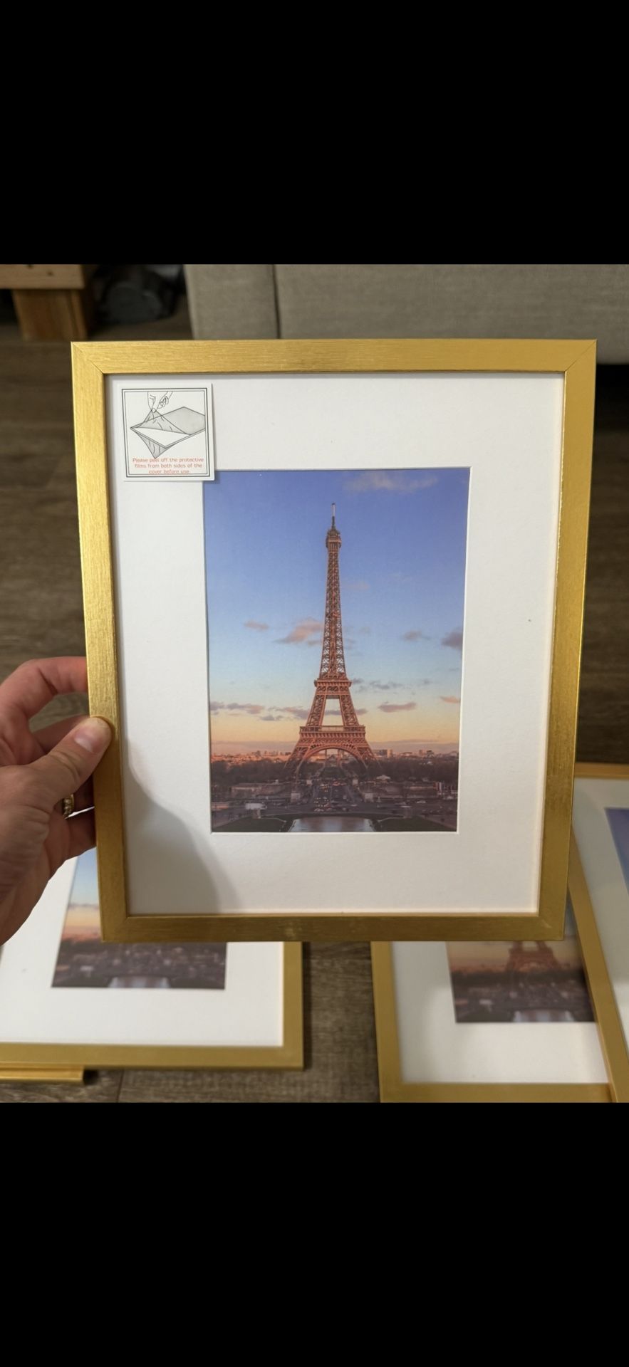 Wedding decor- Reserved Signs and Gold frames 