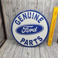 Vintage "Genuine Ford Parts" Sign