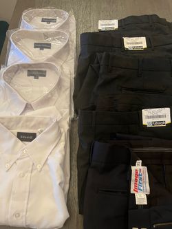 Uniform Dress Shirts and Pants Bundle