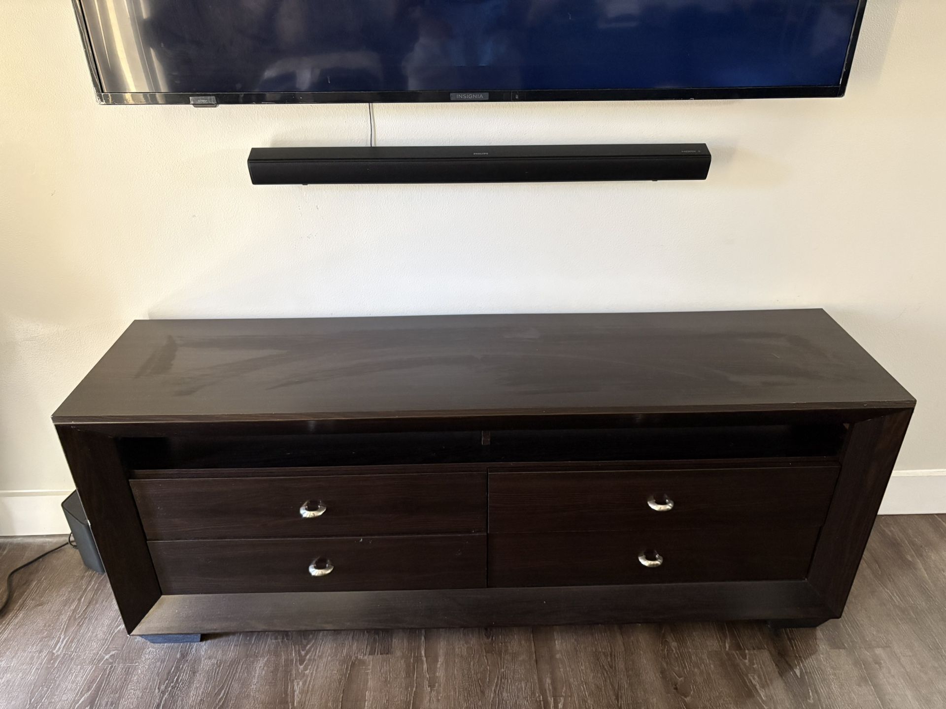 Brown Console Table Tv Stand 