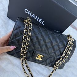 Chanel Flap Bag Lambskin Gold Hardware