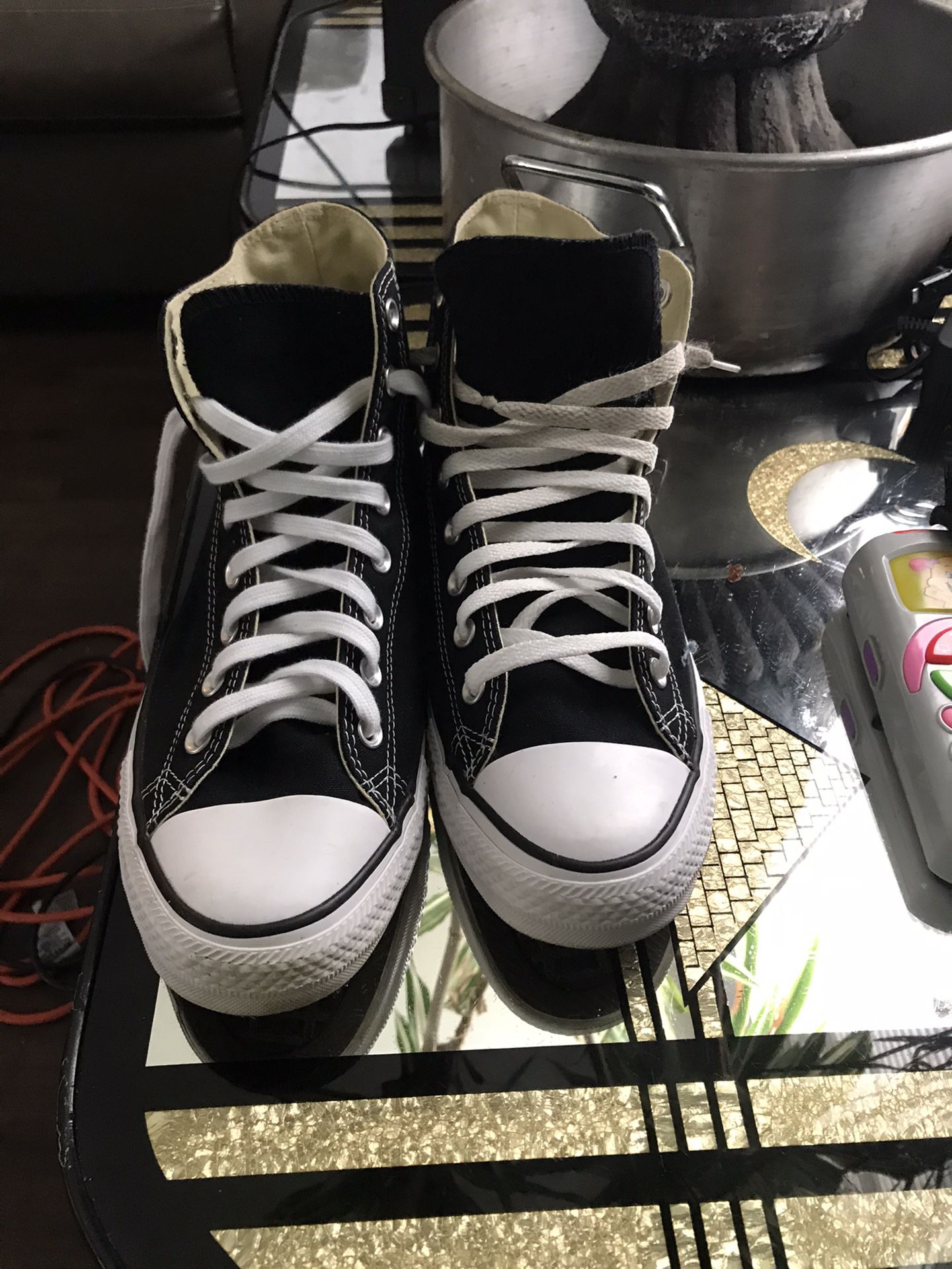 Converse all star chuck taylor black and white size 10
