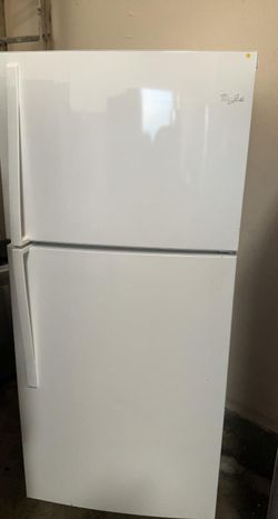 Whirlpool Top Mount White Refrigerator
