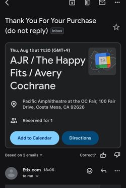 AJR OC FAIR CONCET TICKETS