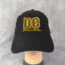 Destiny’s Child DC Rhinestone Embroidered Black Fitted Baseball Cap Hat