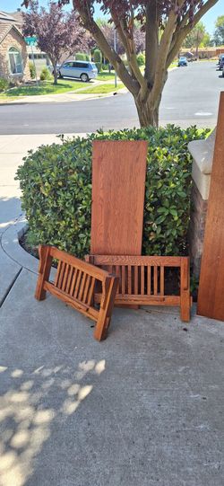 Solid oak coffee table