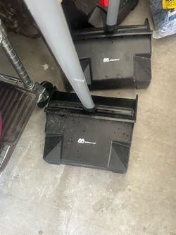 Dust pan and broom