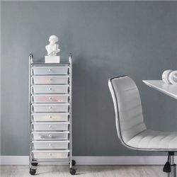 10 Drawer Rolling Storage Cart