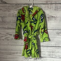 Kids Green Teenage Ninja Turtle robe size 4