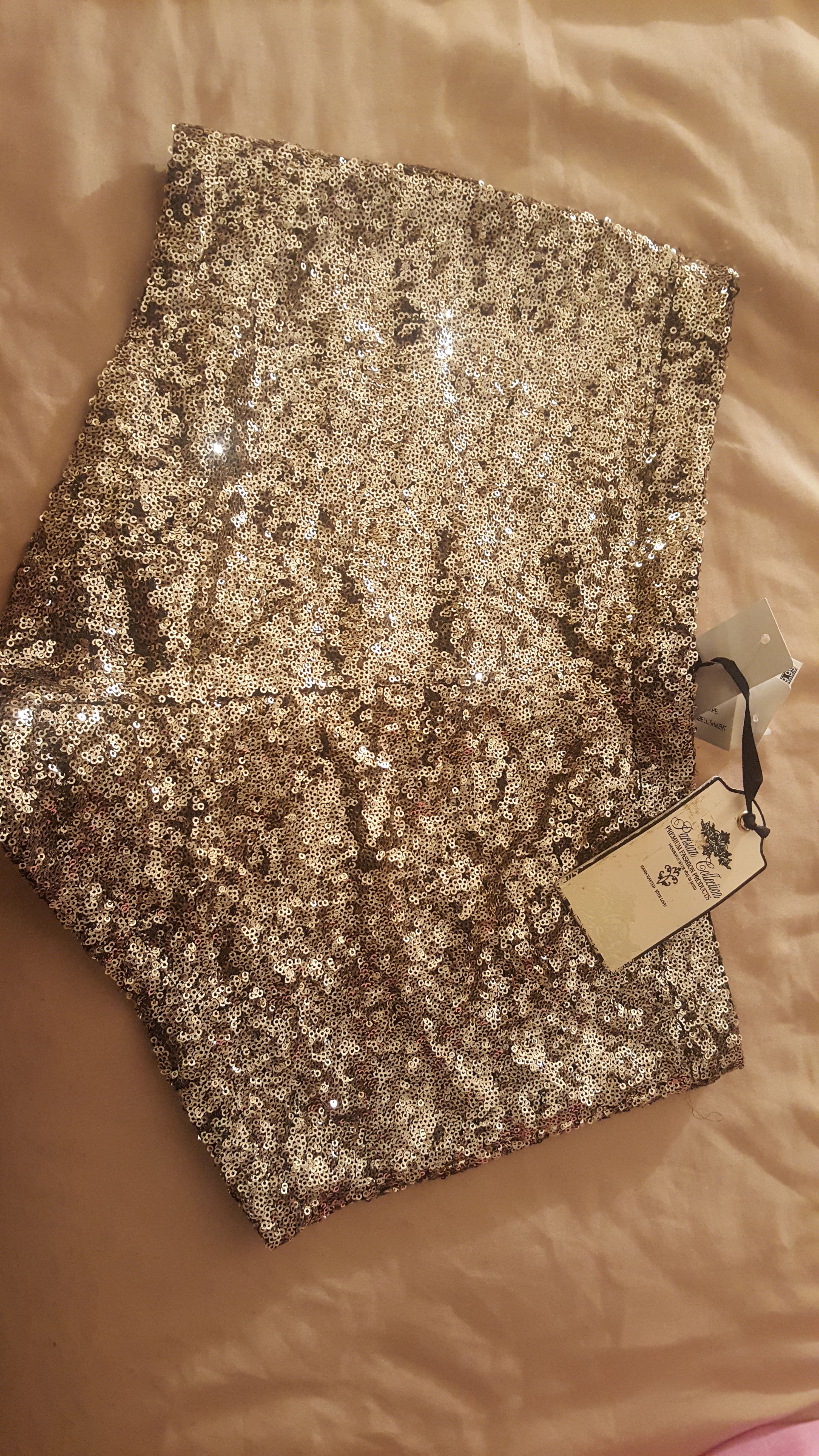 Gold Sequin shorts