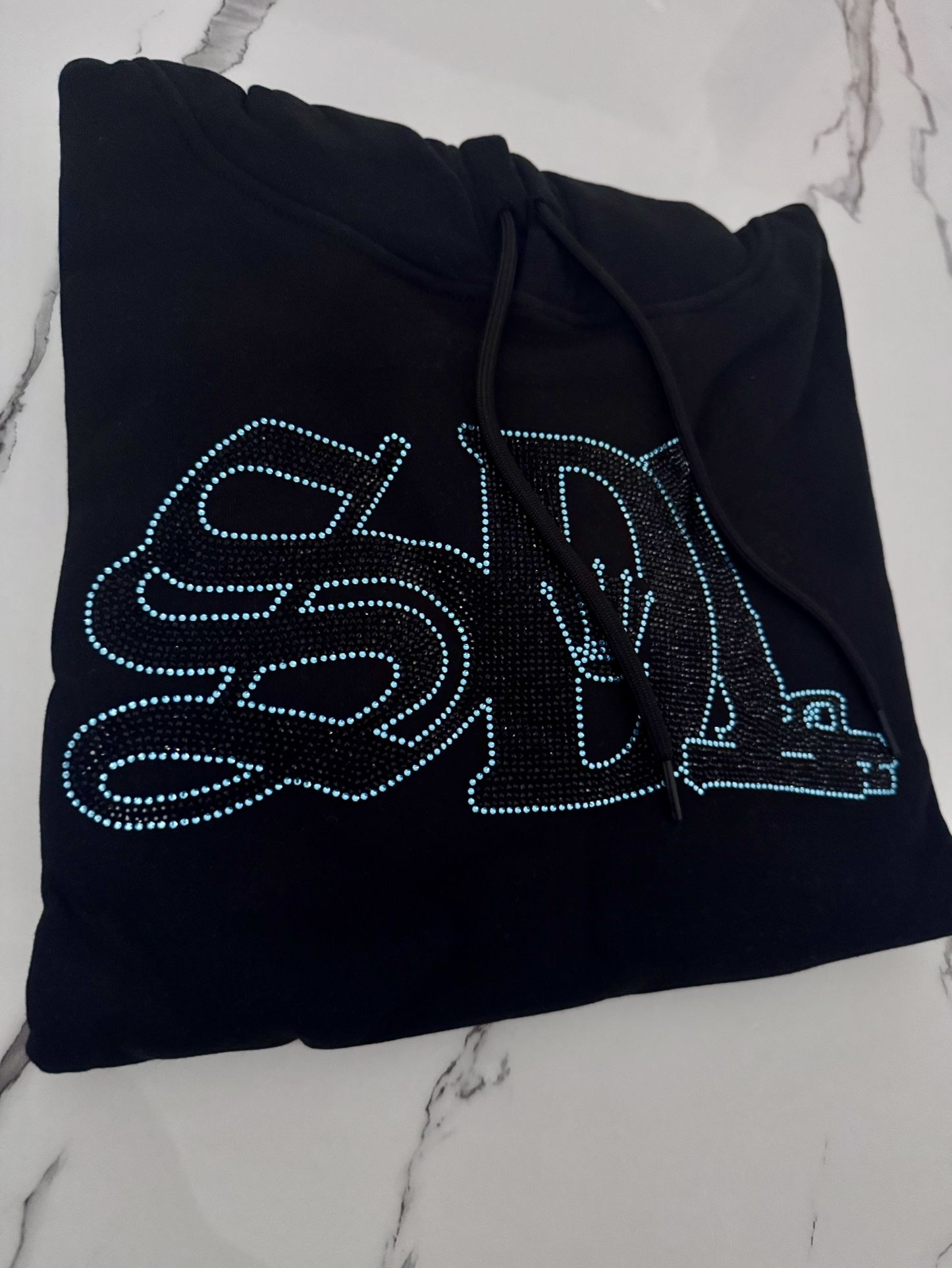 Graphic Hoodie (Black/Blue) - New