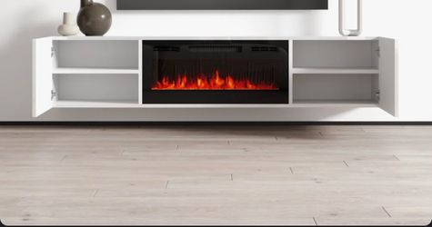 TV Stand with electric fireplace - brand new